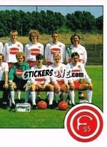 Sticker Mannschaft Düsseldorf - German Football Bundesliga 1988-1989 - Panini