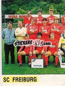 Cromo Mannschaft Freiburg - German Football Bundesliga 1988-1989 - Panini
