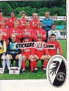 Sticker Mannschaft Freiburg - German Football Bundesliga 1988-1989 - Panini
