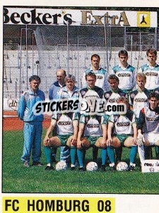 Cromo Mannschaft Homburg - German Football Bundesliga 1988-1989 - Panini