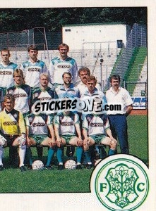 Sticker Mannschaft Homburg - German Football Bundesliga 1988-1989 - Panini