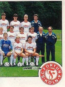 Sticker Mannschaft Fortuna Köln - German Football Bundesliga 1988-1989 n. 406 - Panini
