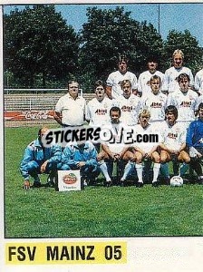 Cromo Mannschaft Mainz - German Football Bundesliga 1988-1989 - Panini