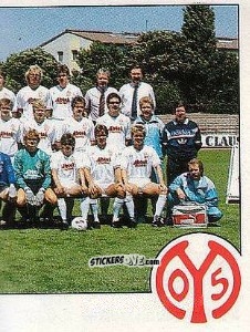 Sticker Mannschaft Mainz - German Football Bundesliga 1988-1989 - Panini