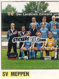 Sticker Mannschaft Meppen - German Football Bundesliga 1988-1989 - Panini