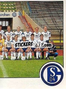 Figurina Mannschaft Schalke 04 - German Football Bundesliga 1988-1989 - Panini