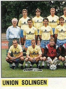 Figurina Mannschaft Solingen - German Football Bundesliga 1988-1989 - Panini