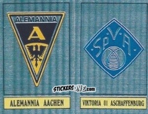 Sticker Aachen / Aschaffenburg - German Football Bundesliga 1988-1989 - Panini