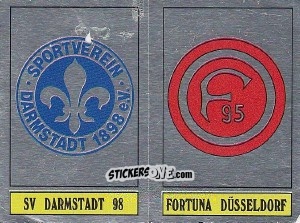 Sticker Darmstadt - Düsseldorf - German Football Bundesliga 1988-1989 n. 426 - Panini