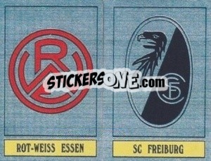 Cromo Essen / Freiburg - German Football Bundesliga 1988-1989 - Panini