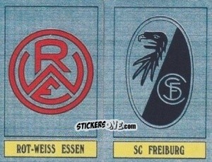 Sticker Essen / Freiburg - German Football Bundesliga 1988-1989 - Panini