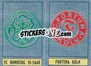 Sticker Homburg / Fortuna Köln - German Football Bundesliga 1988-1989 - Panini