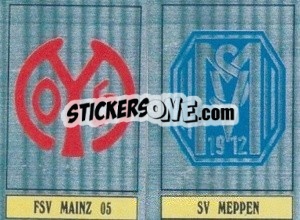 Sticker Mainz / Meppen - German Football Bundesliga 1988-1989 - Panini