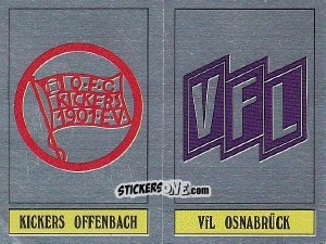 Cromo Offenbach / Osnabrück - German Football Bundesliga 1988-1989 - Panini