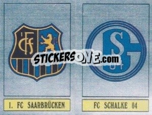 Sticker Saarbrücken - Schalke 04 - German Football Bundesliga 1988-1989 - Panini