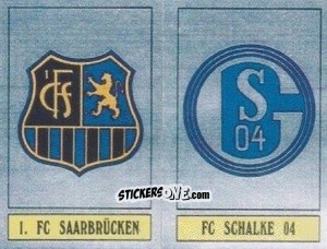 Sticker Saarbrücken - Schalke 04 - German Football Bundesliga 1988-1989 - Panini