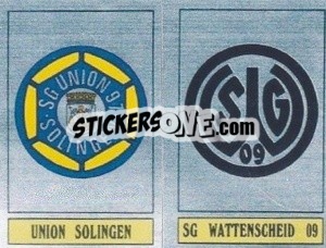 Cromo Solingen / Wattenscheid - German Football Bundesliga 1988-1989 - Panini