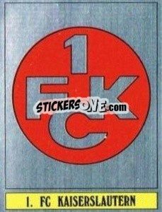 Sticker 1. FC Kaiserslautern - German Football Bundesliga 1988-1989 - Panini