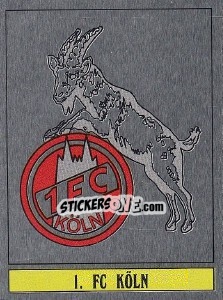 Sticker 1. FC Köln - German Football Bundesliga 1988-1989 n. W10 - Panini