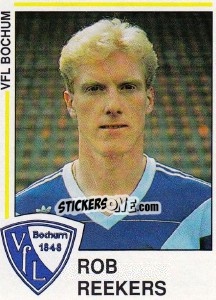 Sticker Rob Reekers - German Football Bundesliga 1990-1991 - Panini