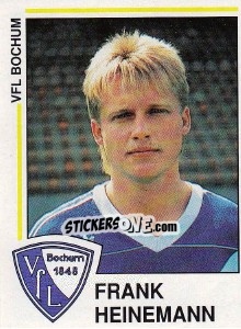 Cromo Frank Heinemann - German Football Bundesliga 1990-1991 - Panini