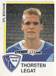 Sticker Thorsten Legat - German Football Bundesliga 1990-1991 - Panini