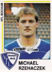Sticker Michael Rzehaczek - German Football Bundesliga 1990-1991 - Panini