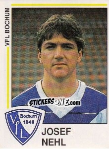 Sticker Josef Nehl - German Football Bundesliga 1990-1991 - Panini