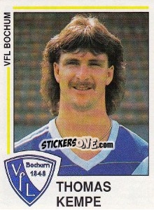 Cromo Thomas Kempe - German Football Bundesliga 1990-1991 - Panini