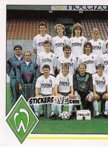 Sticker Mannschaft - German Football Bundesliga 1990-1991 - Panini