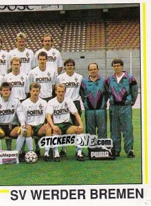 Sticker Mannschaft - German Football Bundesliga 1990-1991 - Panini