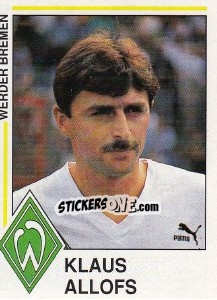 Sticker Klaus Allofs - German Football Bundesliga 1990-1991 n. 31 - Panini