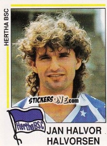Sticker Jan Halvor Halvorsen - German Football Bundesliga 1990-1991 n. 108 - Panini
