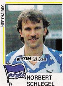 Sticker Norbert Schlegel - German Football Bundesliga 1990-1991 n. 113 - Panini