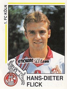 Sticker Hans-Dieter Flick - German Football Bundesliga 1990-1991 n. 164 - Panini