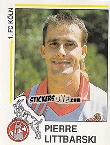 Sticker Pierre Littbarski - German Football Bundesliga 1990-1991 n. 165 - Panini