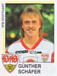 Sticker Günther Schäfer - German Football Bundesliga 1990-1991 n. 262 - Panini
