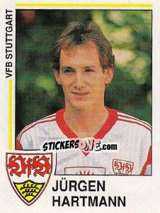 Sticker Jürgen Hartmann - German Football Bundesliga 1990-1991 n. 263 - Panini