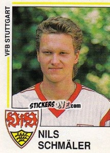 Sticker Nils Schmäler - German Football Bundesliga 1990-1991 n. 264 - Panini