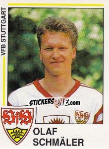 Sticker Olaf Schmäler - German Football Bundesliga 1990-1991 n. 272 - Panini