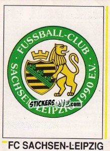 Sticker Wappen FC Sachsen-Leipzig - German Football Bundesliga 1990-1991 n. 313 - Panini