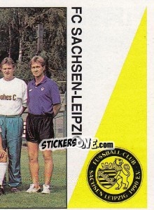 Sticker Mannschaft FC Sachsen-Leipzig - German Football Bundesliga 1990-1991 n. 316 - Panini