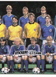 Sticker Mannschaft BSG Stahl Brandenburg - German Football Bundesliga 1990-1991 n. 319 - Panini