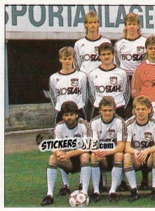 Sticker Mannschaft EFC Stahl - German Football Bundesliga 1990-1991 n. 334 - Panini
