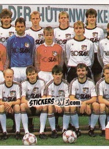 Sticker Mannschaft EFC Stahl - German Football Bundesliga 1990-1991 n. 335 - Panini