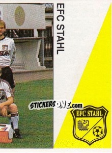 Sticker Mannschaft EFC Stahl - German Football Bundesliga 1990-1991 n. 336 - Panini