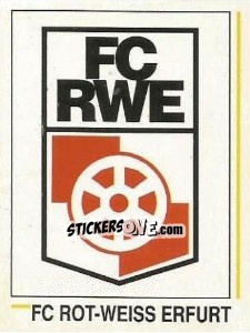 Sticker Wappen FC Rot-Weiß Erfurt