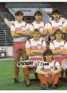 Sticker Mannschaft Hallescher FC Chemie - German Football Bundesliga 1990-1991 n. 346 - Panini