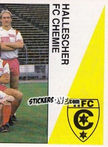Sticker Mannschaft Hallescher FC Chemie - German Football Bundesliga 1990-1991 n. 348 - Panini