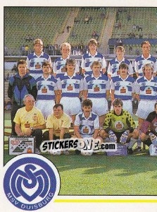 Sticker Mannschaft MSV Duisburg